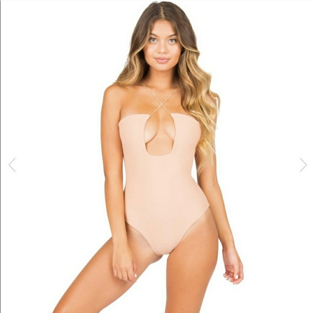 🩱LOLLI RIBBED ONE PIECE SWIMSUIT